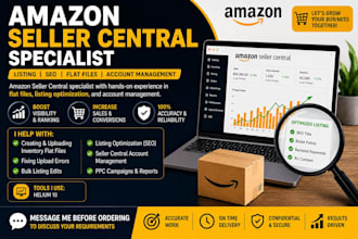 your amazon fba seller central virtual assistant for listings and research