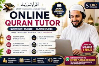 be your online quran teacher or quran tutor, learn quran