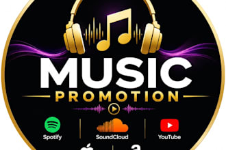 promote your music on spotify soundcloud youtube apple music amazon music