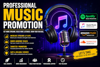 promote your music on spotify soundcloud youtube apple music amazon music
