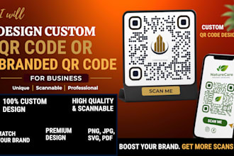 design custom qr code or branded qr code for business