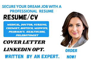 write ats healthcare, rn, nursing, medical resumes
