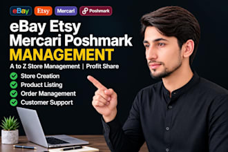 etsy ebay mercari and poshmark mangement a to z
