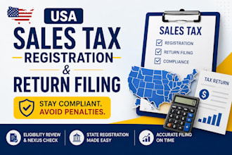 file USA sales tax registration and sales tax return filing