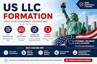 register your US llc, wyoming llc and get ein