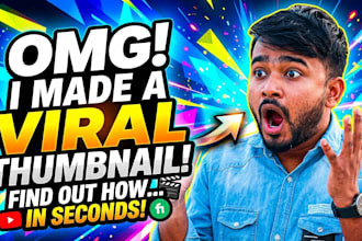 design viral clickbait youtube and facebook thumbnails