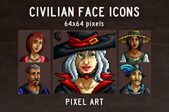 2d sprite sheet character design pixel art character game art game assets