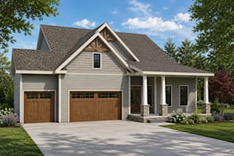 do 3d exterior design and architectural visualization