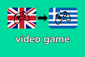 proofread your video game translation from english to greek