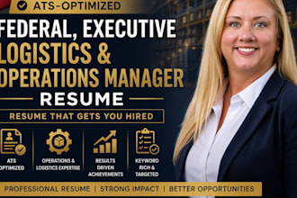 write an ats resume for federal,executive CV,logistics,operations managers