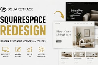 squarespace website design redesign, website development as a squarespace expert
