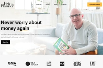 build squarespace financial advisor website wix investment wealth asset advisor