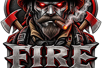 design high quality fire department logo with unlimited revision