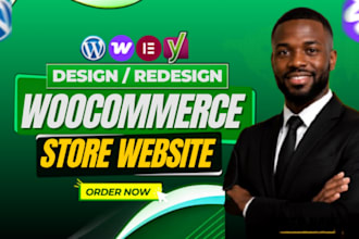 build a wordpress ecommerce website or woocommerce webshop, shopify online store