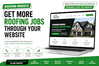 design a lead generating roofing company website