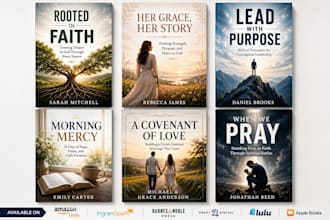 design faith base book cover, devotionals, prayer journal christian book cover
