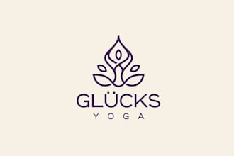 do holistic health wellness yoga spa spiritual logo design