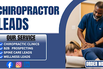 generate 10 chiropractor leads daily via goggle and facebook ads