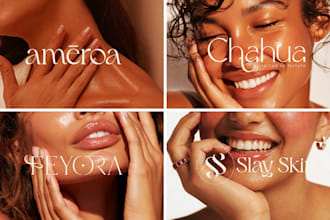 create a beauty, skin care, feminine and cosmetics logo