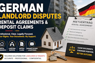 help resolve german landlord disputes, rental agreements, and deposit claims