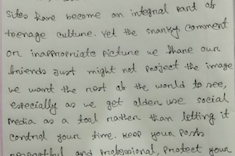 handwritten notes,letter and assignments