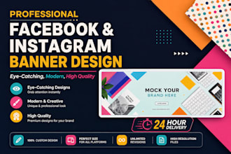 design stunning facebook and instagram banner