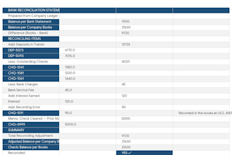 do professional bank reconciliation