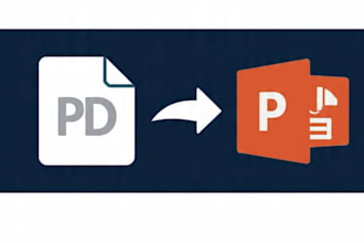 convert PDF to editable powerpoint PPT with professional design in 24h