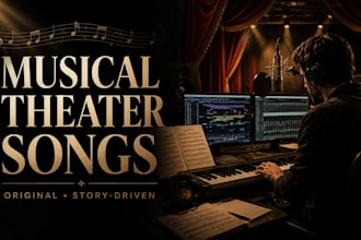 compose and produce musical theater songs and cinematic film score for you