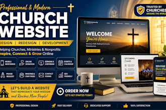 design redesign church, ministry, pastor, charity, flyer and nonprofit website