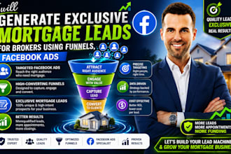 generate exclusive mortgage leads for brokers using funnels, facebook ads