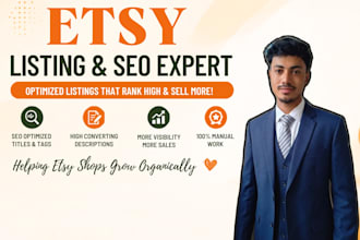 create and optimize SEO etsy product listings