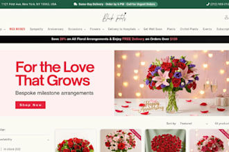 design squarespace florist website wix flower shop wedding florist plant website