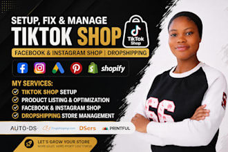 setup tik tok shop fix tik tok dropshipping tiktok shop shopify dropshipping