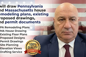 draw pennsylvania and massachusetts house remodeling plans