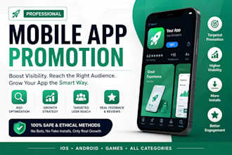 ios app installs, aso, mobile app promotion, marketing and game promotion