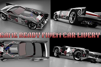 create game ready car wrap fivem skin gta 5 iracing car wrap vehicle livery imu