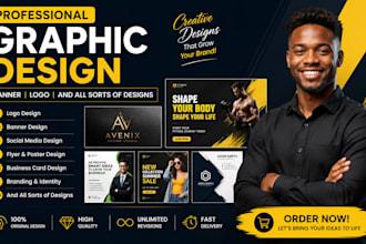 design modern and creative banners, flyers and web graphics
