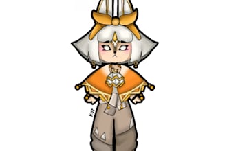 draw full body chibi illustrations