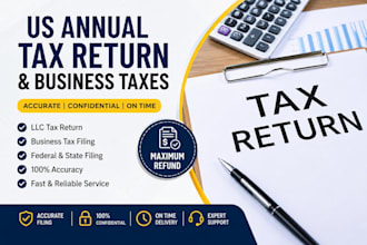 prepare and file your US annual tax return, business taxes