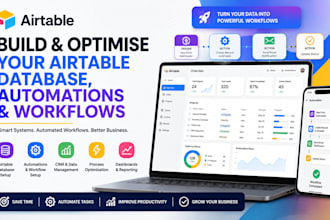 build and optimise your airtable database, automations and workflows