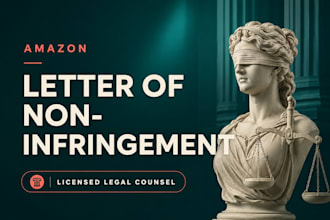 reinstate your amazon listing with letter of non infringement from legal counsel