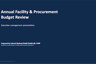 prepare a budget review or financial variance report