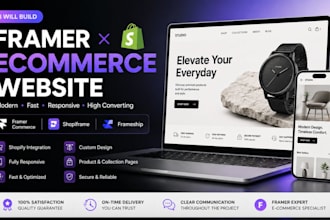 build a framer shopify ecommerce website