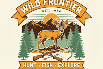 design vintage hunting and outdoor t shirts