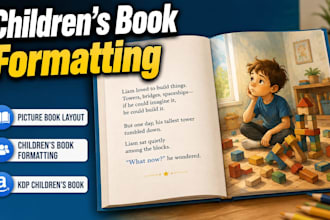 format your childrens picture book for kdp print and kindle