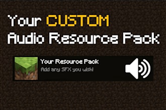 create a custom minecraft audio resource pack