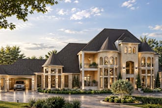 architectural, exterior and backyard 3d design and render