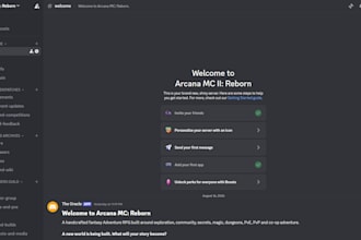 create a discord server and bot