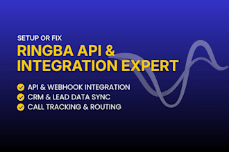 integrate ringba API, call tracking, routing, CRM, webhooks